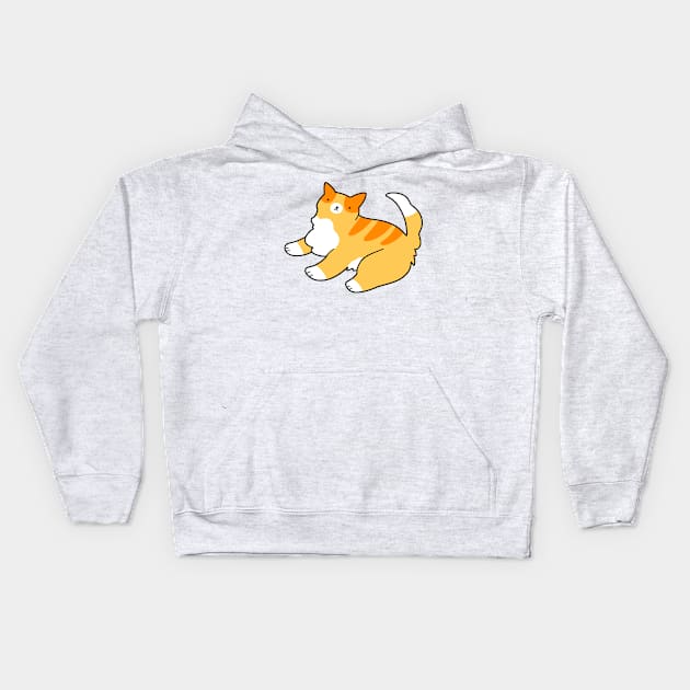 Fluffy Paws Tabby Kids Hoodie by saradaboru